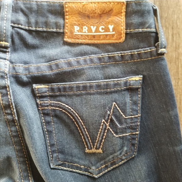 PRVCY Santa Monica Low Rise Dark Wash Bootcut Jeans Size 26 - Picture 10 of 13